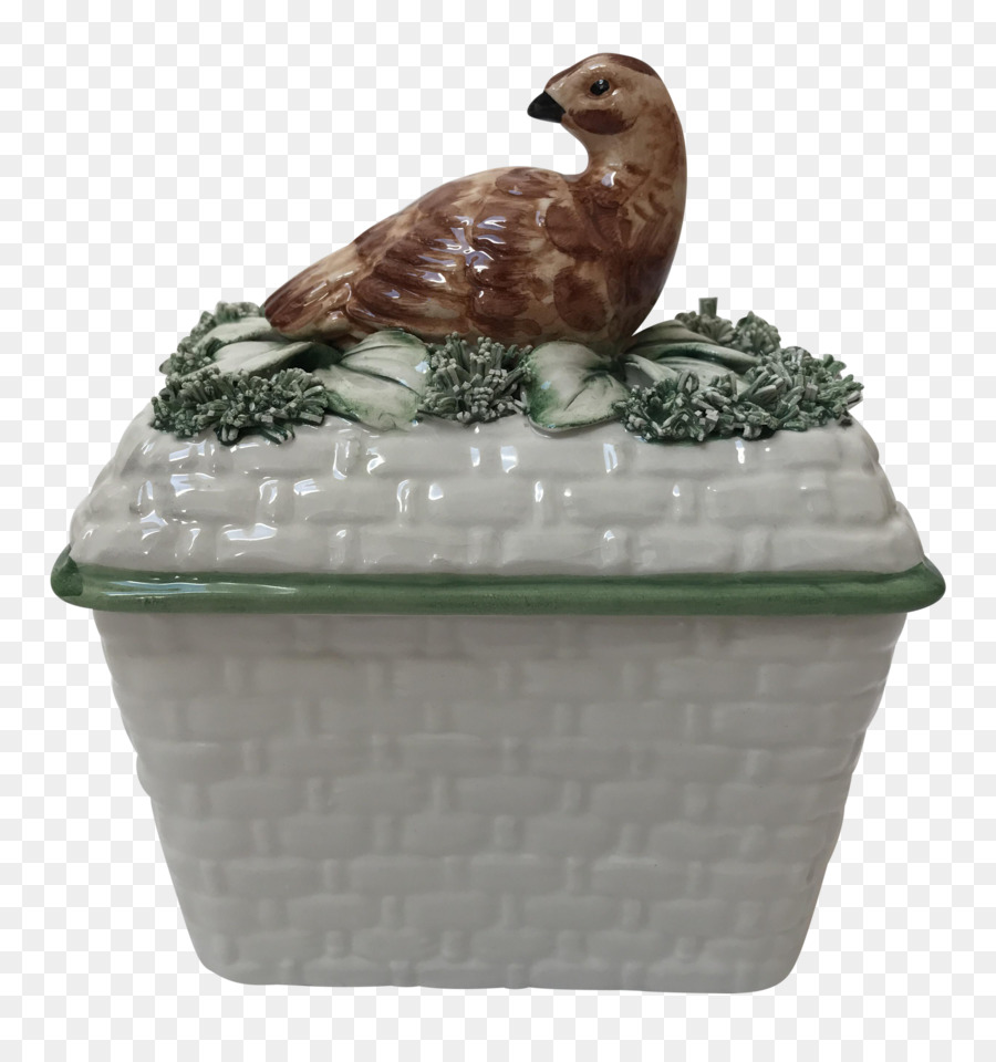 Keramik Blumentopf Hühnerfleisch - Handbemalte Vögel