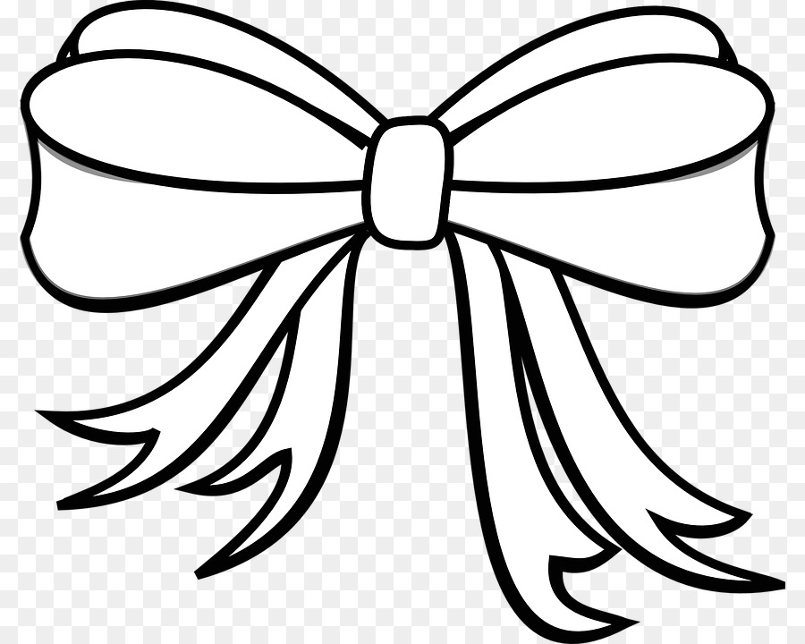 bow clipart black and white