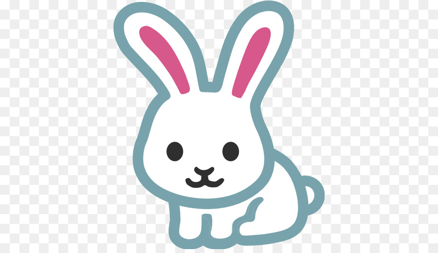 Coniglietto di pasqua Emoji olandese coniglio Adesivo - orecchie da coniglio
