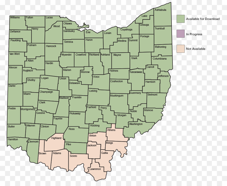 Ohio Anzeigen Wasserressourcen ökoregion Grundstück - Kohle steigt