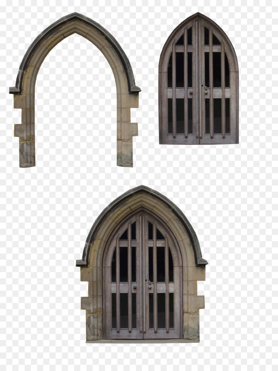 Fenster-Kapelle Fassade - gewölbte Tür