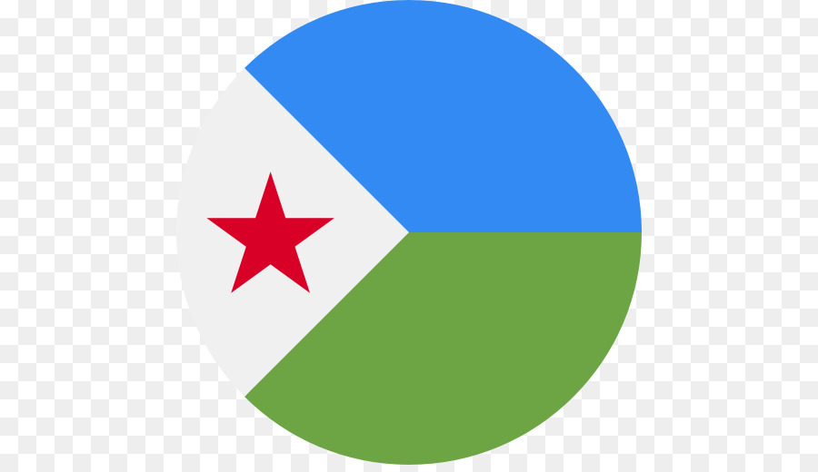 Flagge von Dschibuti Emoji - Ammer Vektor