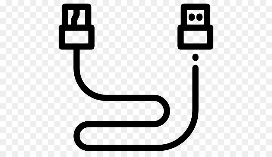 USB-Computer-Icons-Batterie-Ladegerät Elektrische Kabel aus Optischen Fasern - Kabel Vektor