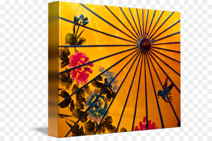 Olio-carta ombrello Imagekind Arte - cinese tradizionale pittura realistica lotus