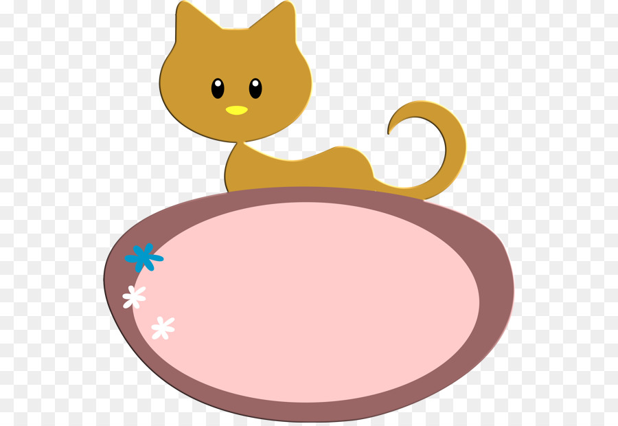 Die schnurrhaare von Kätzchen Katze Pfote clipart - etikett