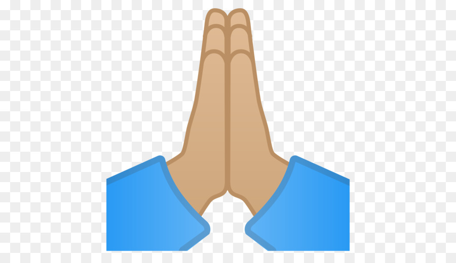Betende Hände EmojiWorld Gebet-Licht-Haut - die Hände zusammen gefaltet