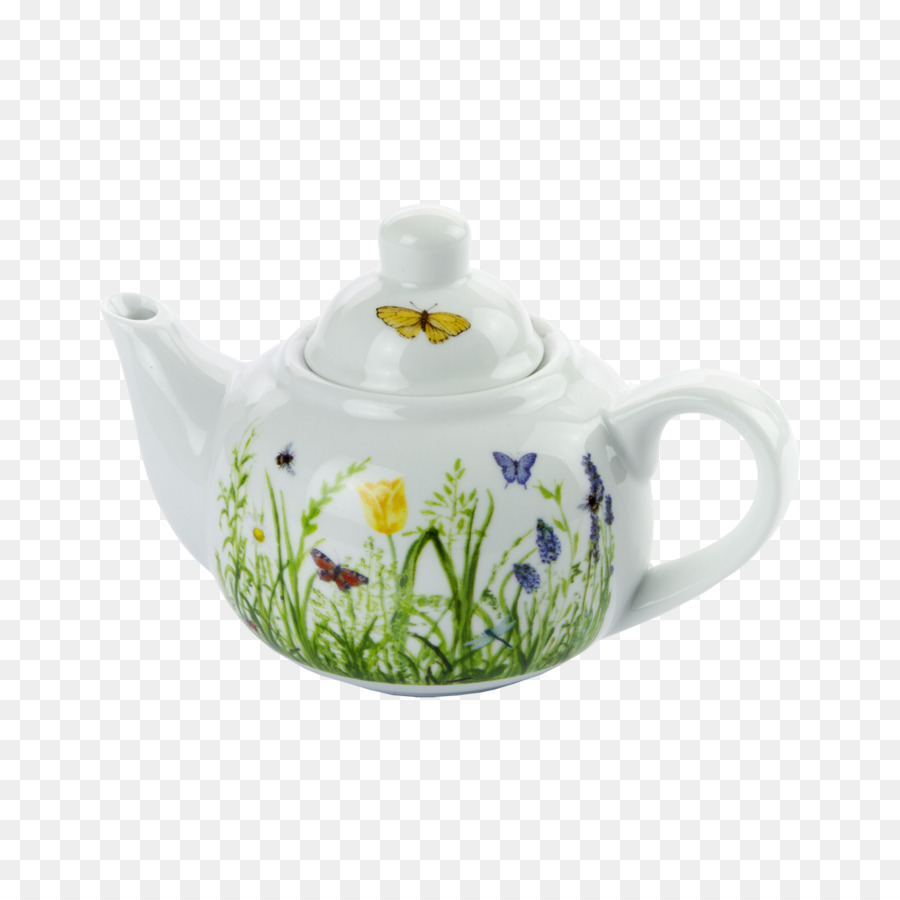 Teekanne Schmetterling Tisaniera Porzellan - die Tee Zeremonie