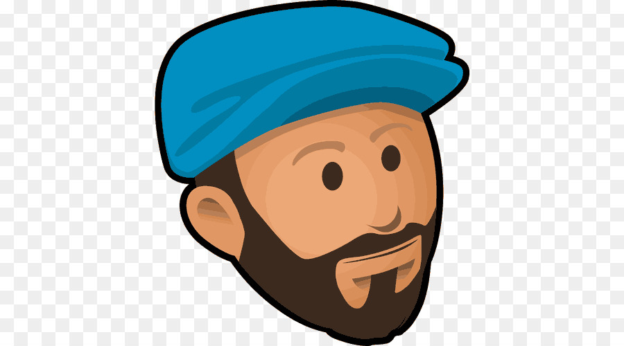 Smiley-Kappe Clip-art - mit einem blauen Hut