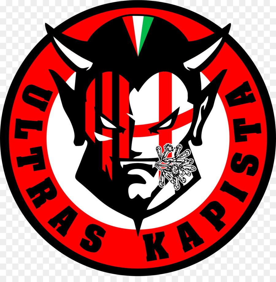 Ultras-Logo in den Gaskammern Pyrotechnik - ac Mailand