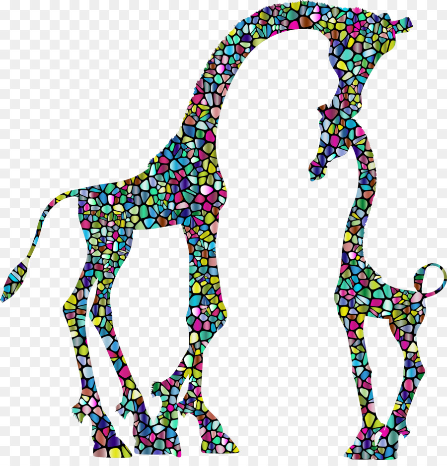 Giraffa Bambino Madre Clip art - Variazione
