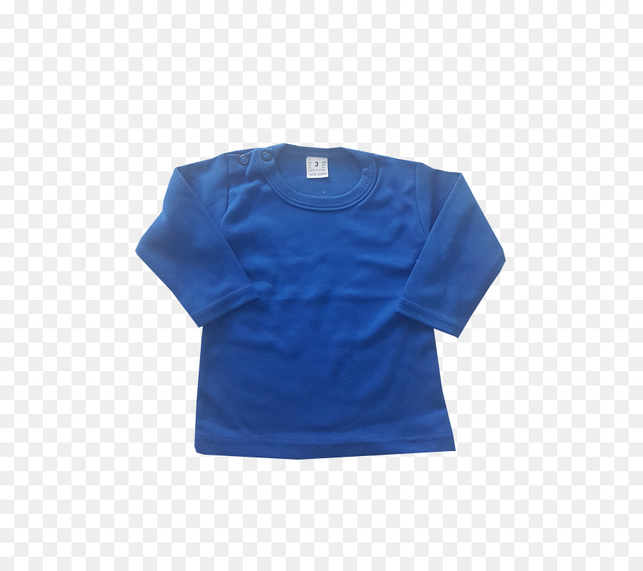 Langarm-T-shirt mit Langen ärmeln T-shirt Blau Polo-shirt - Königsblau