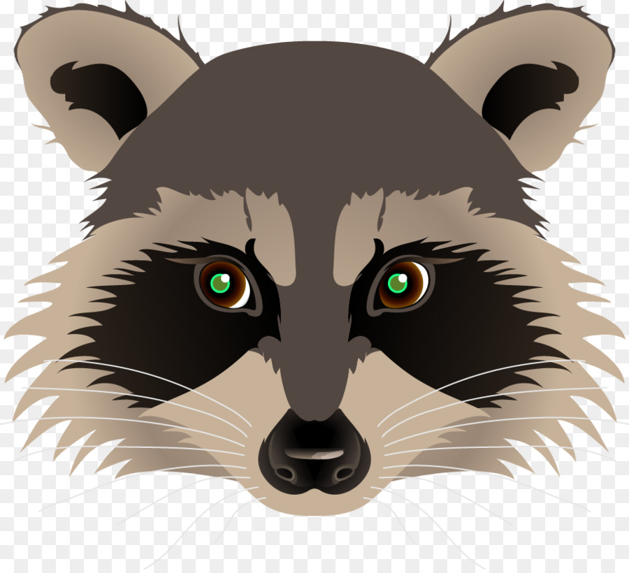 raccoon face clip art