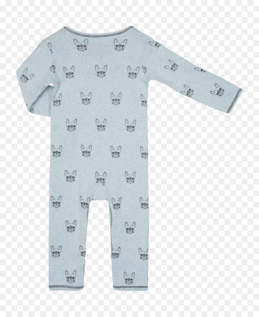 Langarm T-shirt Baby & Kleinkind Einteiler Schlafanzug Bodysuit - Licht bulldog