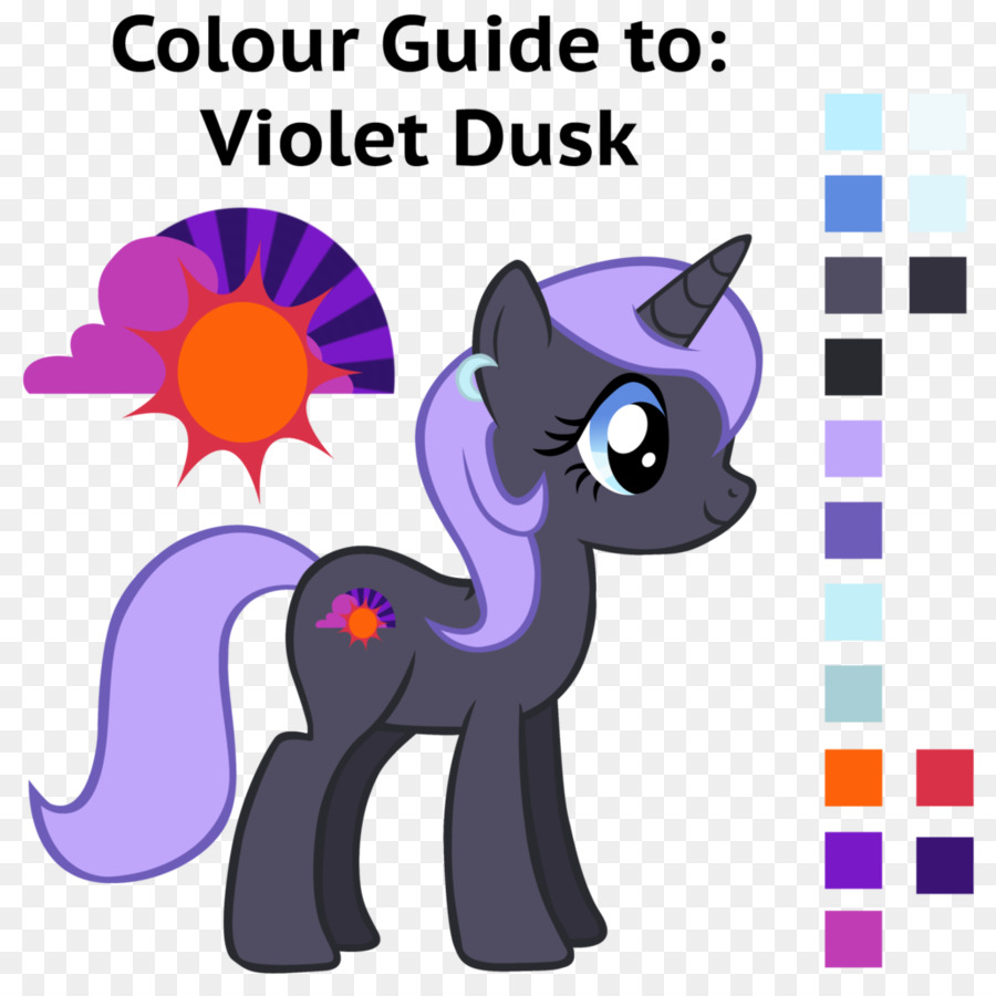 Gattino Baffi Giardino di Alberi e Arbusti: Illustrato a Colori Cavallo Gatto - sfumatura viola