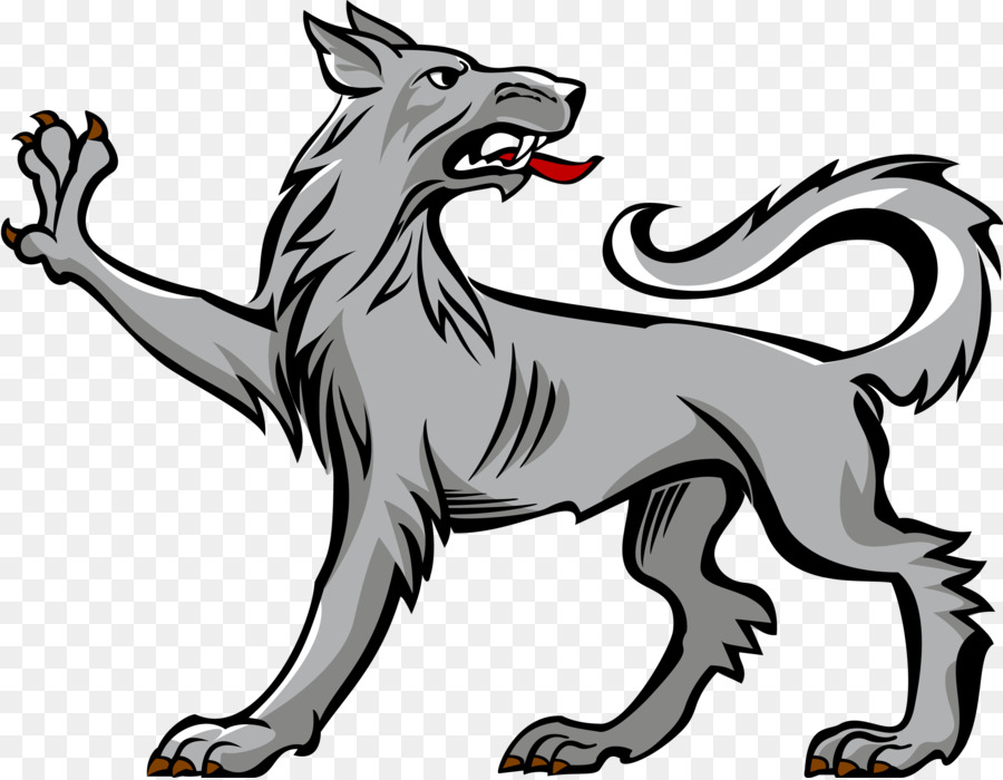 Wolf Wölfe in der heraldik Coat of arms Crest - ein Fuchs Mantel