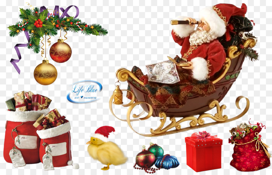 Santa Claus Christmas ornament-Zeichnung - frohe Weihnachten!