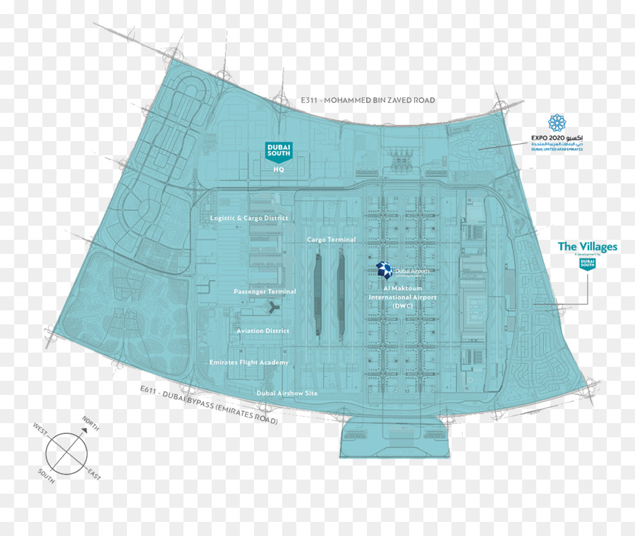 Al Maktoum Aeroporto Internazionale Di Abu Dhabi Aeroporto Internazionale Di Dubai Expo 2020 Piano - punto ad Ovest