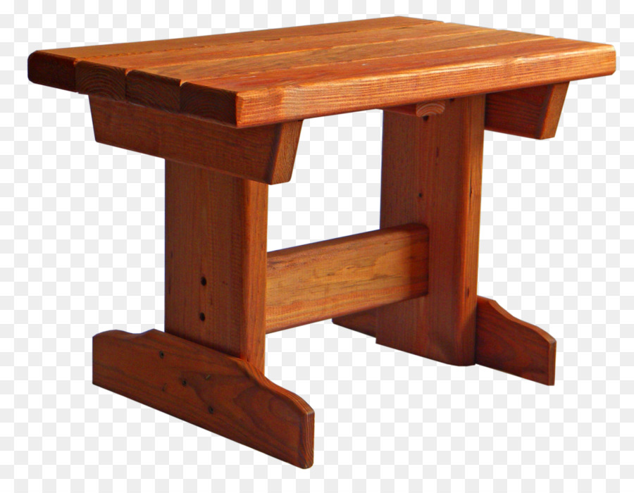Tabelle Winkel Gartenmöbel - bunter Tisch