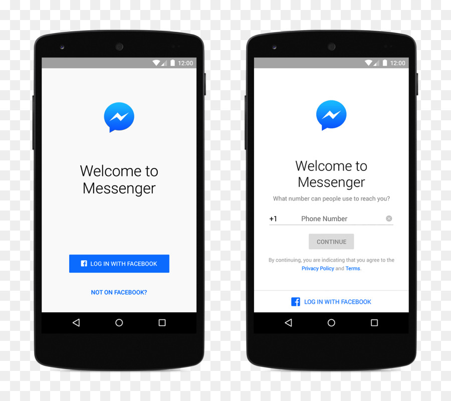 Facebook Messenger Login-Messaging-apps - aufrufen Bildschirm