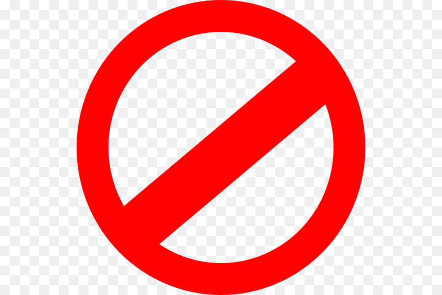 Kein symbol Zeichen clipart - verboten Zeichen