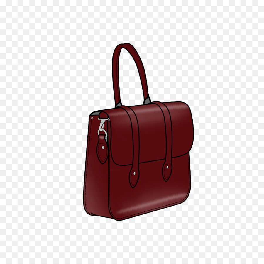 Handtasche Gepäck Handgepäck Leder - oxblood Red