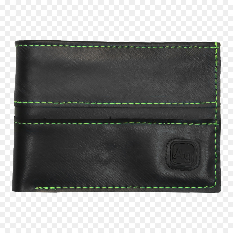 Wallet-Geldbörse-Leder-Vijayawada Tasche - grünen Nähten