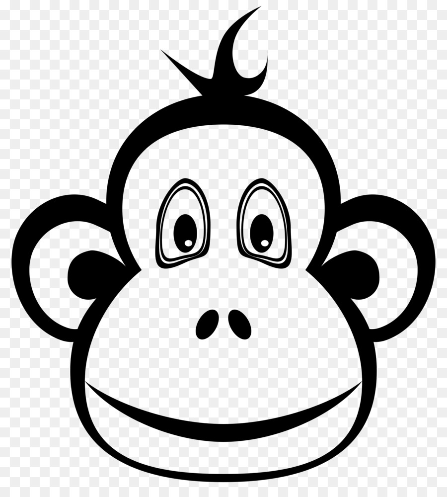Affe Monkey Schimpanse Clip art - schwarzer Affe
