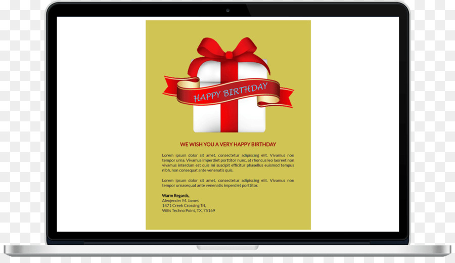 Responsive web design, Modello e-mail HTML Newsletter - il modello di annuncio