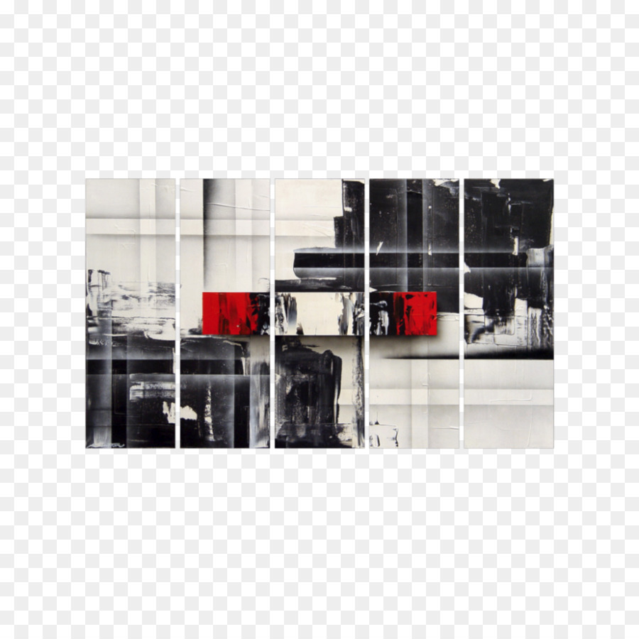 WandbilderXXL-Wandbild Aus Glas - schwarz und weiß von hand bemalt