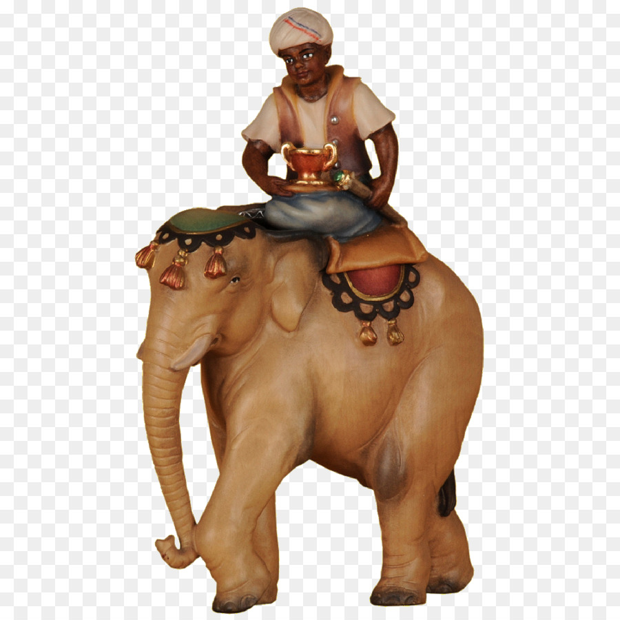 Schafe Krippenfiguren Agneau afrikanischer Elefant Indischer Elefant - Elefanten Reiten