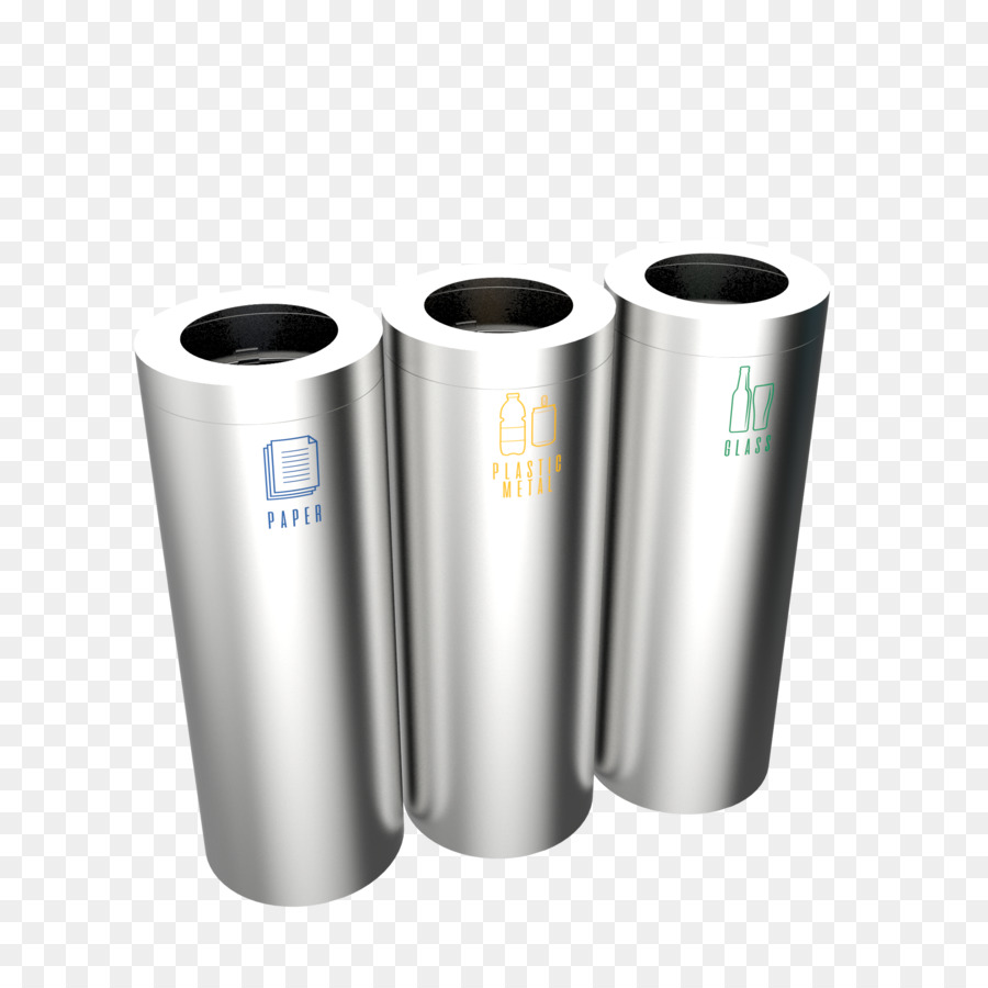 Recycling bin Edelstahl Abfalleimer & Waste Paper Baskets - Metall Pulver Englisch