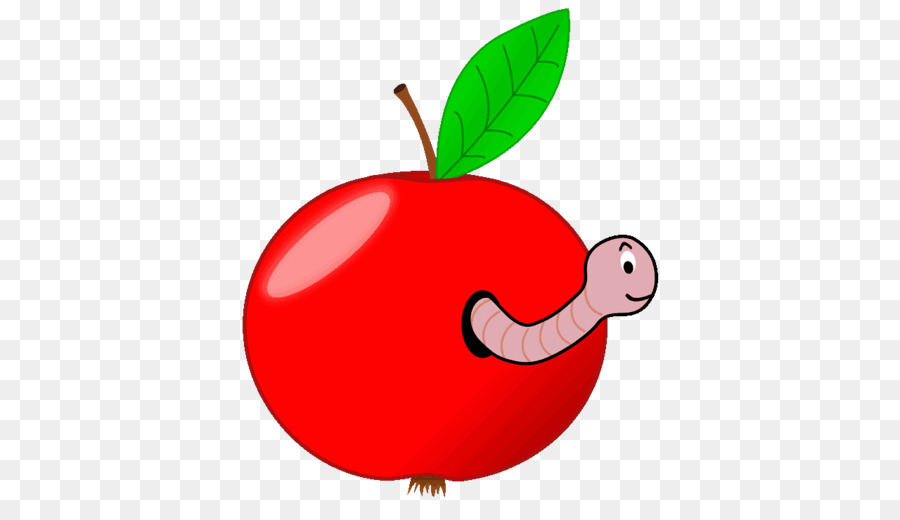 Worm Apple Clip art - mela dei cartoni animati