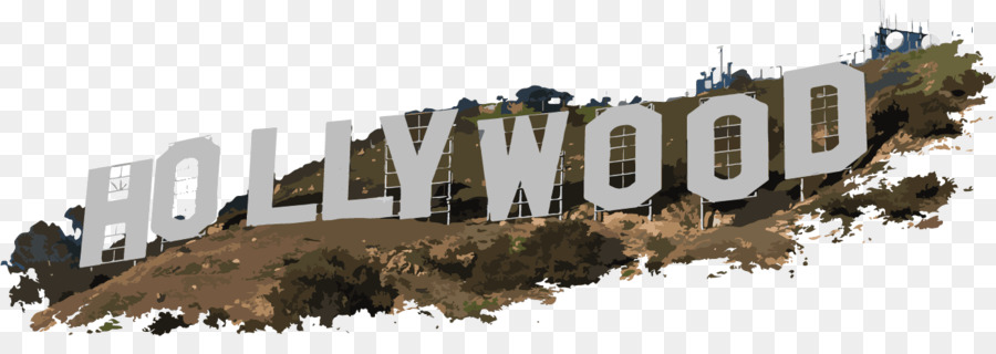 Hollywood Sign, Los Angeles, Clip-art - das hollywood Zeichen