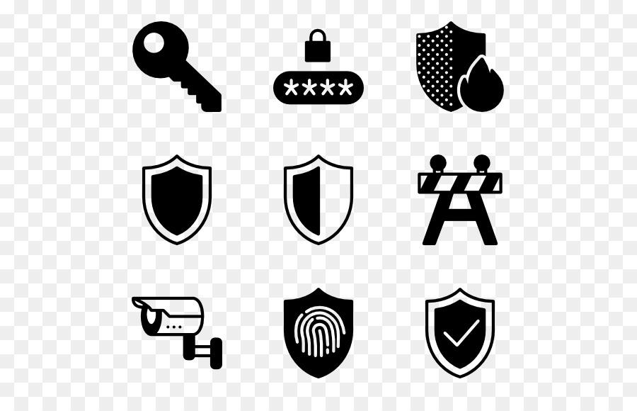 Icone Del Computer Allarmi Di Sicurezza E Sistemi Simbolo - il ritiro del pacco
