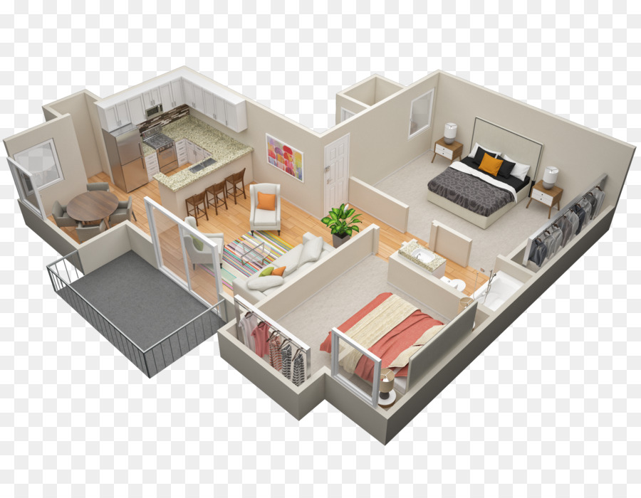 San Dimas Grundriss Wohnung Schlafzimmer Quadrat-Fuß - Apartment Komplex