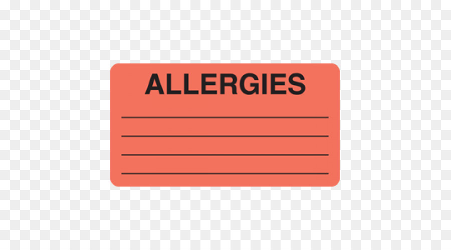 Etichetta di avvertimento Logo Allergia - rosso centri commerciali adesivi promozionali