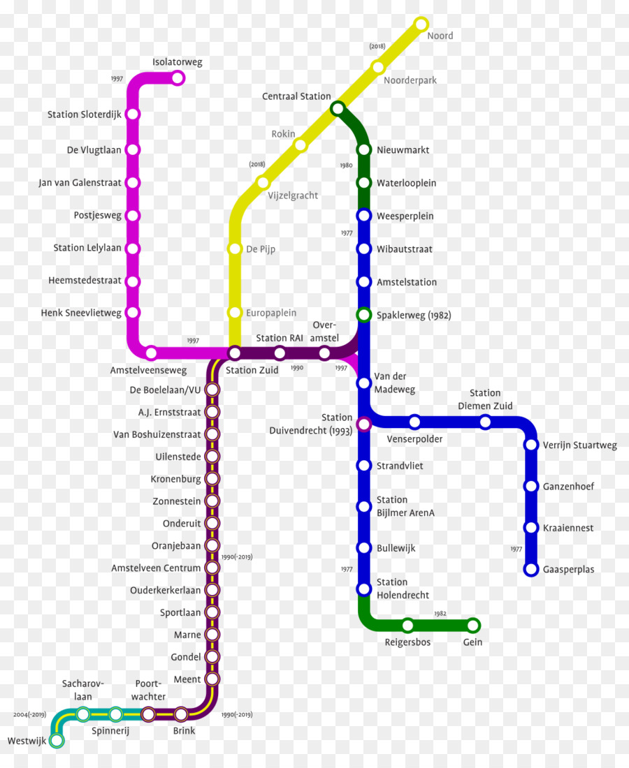 Amsterdam Metro Rapid transit Trasporto Diemen - la stazione della metropolitana