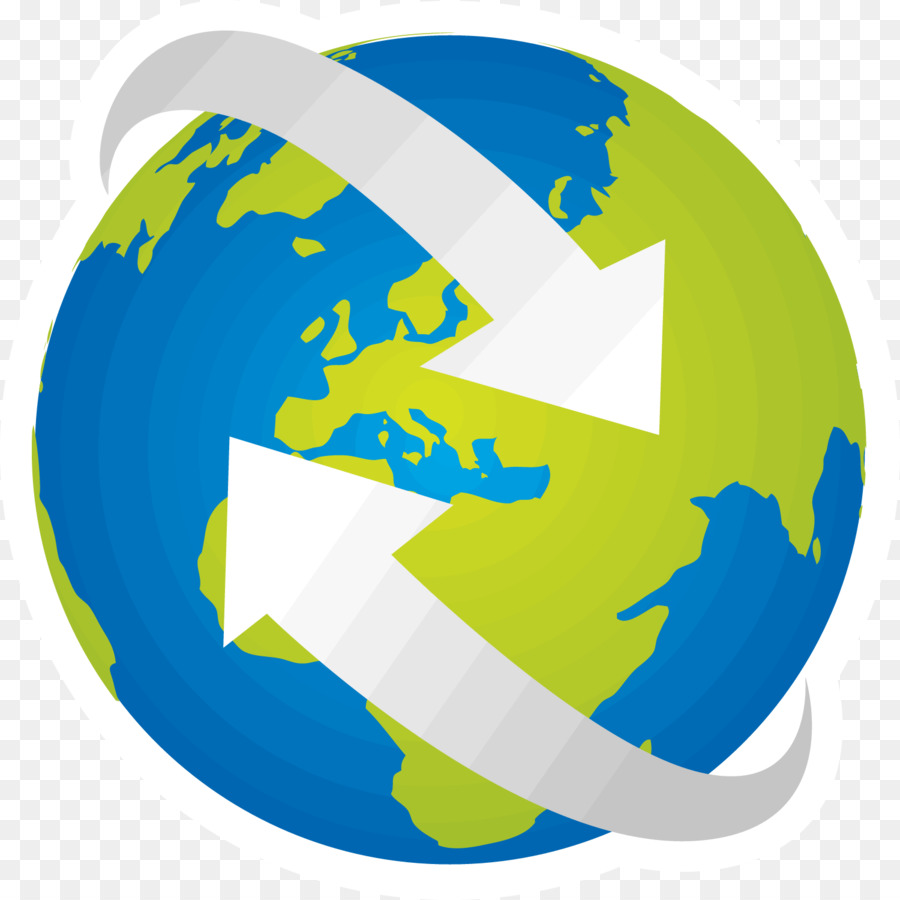 Earth Globe-Logo - blue-tech-Erde free download