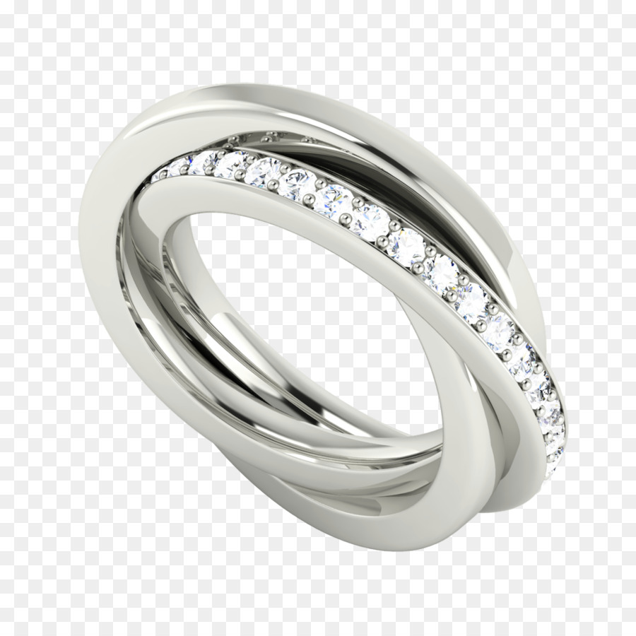 Russische Hochzeit ring Verlobungsring Gold - Ineinander greifende Ringe