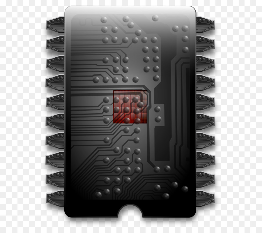 Integrierte Schaltkreise & Chips Biochip-Elektronik-clipart - Micro Integrated Circuit Chip