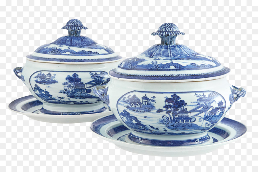 Topf Blau und weiß Keramik Keramik, chinesisches export-Porzellan - die blauen und weißen Porzellan