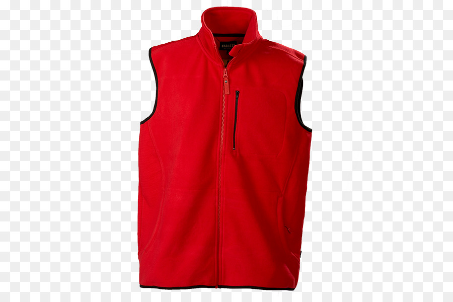Westen Weste Polar-fleece-T-shirt Hoodie - rot unterhemd