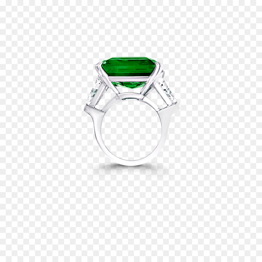 Smaragd-Körper-Schmuck Silber - ein paar Ringe