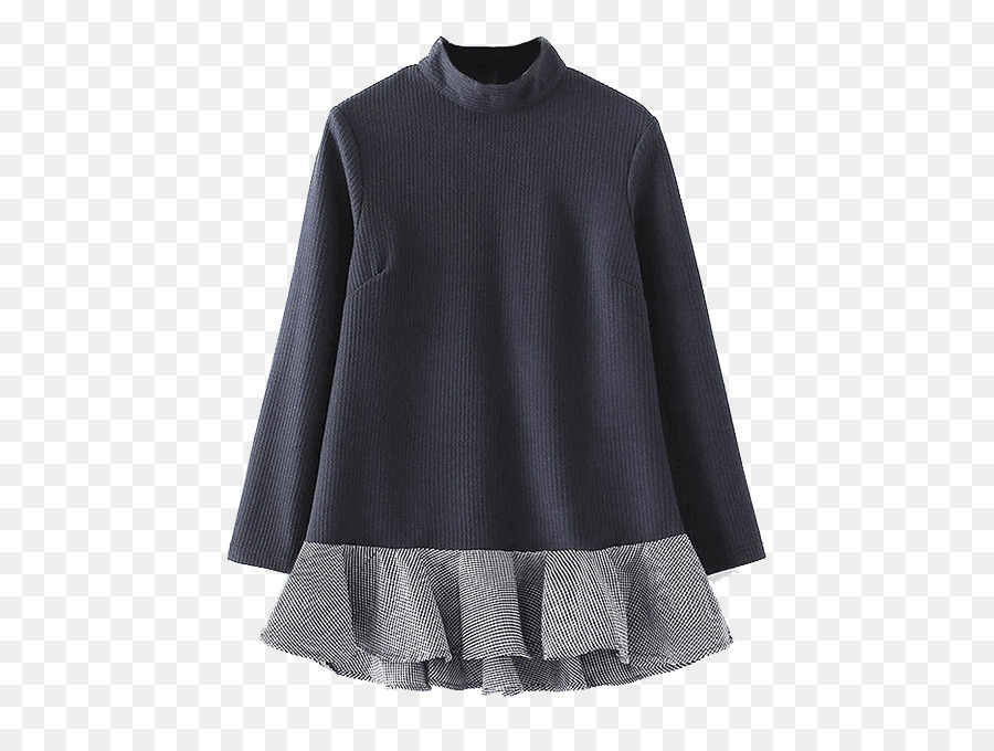 Ärmel Kleid T-shirt Bluse Kragen - bohemian-Stil Muster