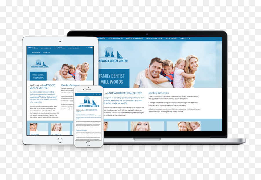 I Monitor dei Computer Multimediali di Visualizzazione pagina Web pubblicità - creative piani per il trattamento dentale