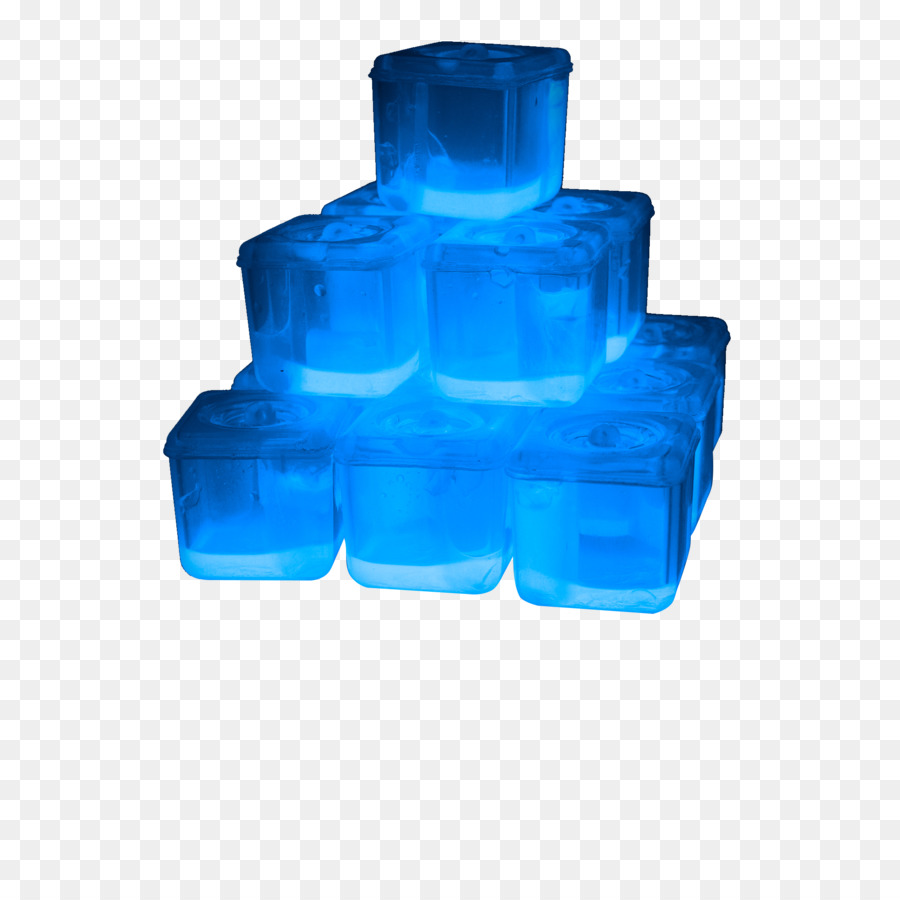 Ice Cube hellgrün - blaue Eiswürfel