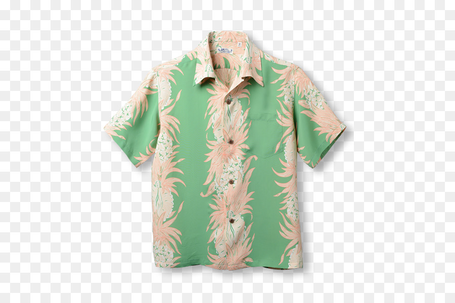 Sleeve Button Oberbekleidung Bluse Kleid - Ananas Grenze
