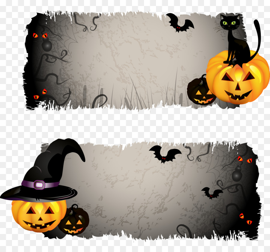Halloween-Banner-Jack-o'-Laterne clipart - Halloween