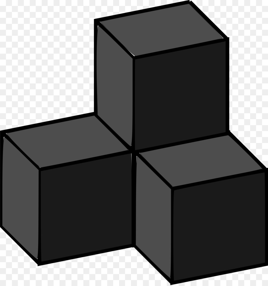 Tetris Toy block Drei-dimensionalen Raum, PRISMA - schwarz rückwärts