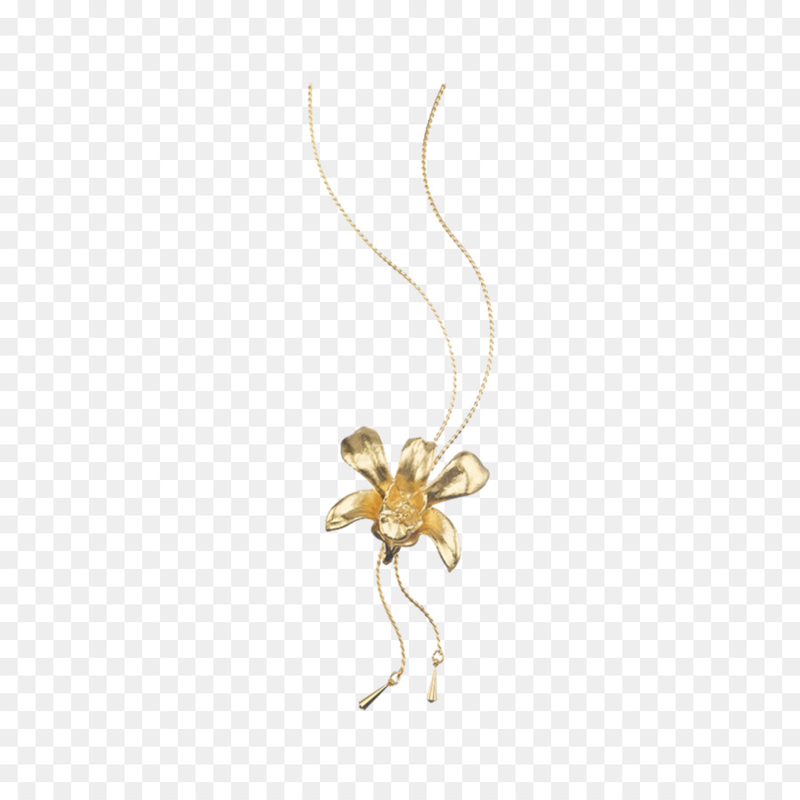 Insekt Charms & Anhänger-Körper-Schmuck Halskette - Lotus Goldfisch